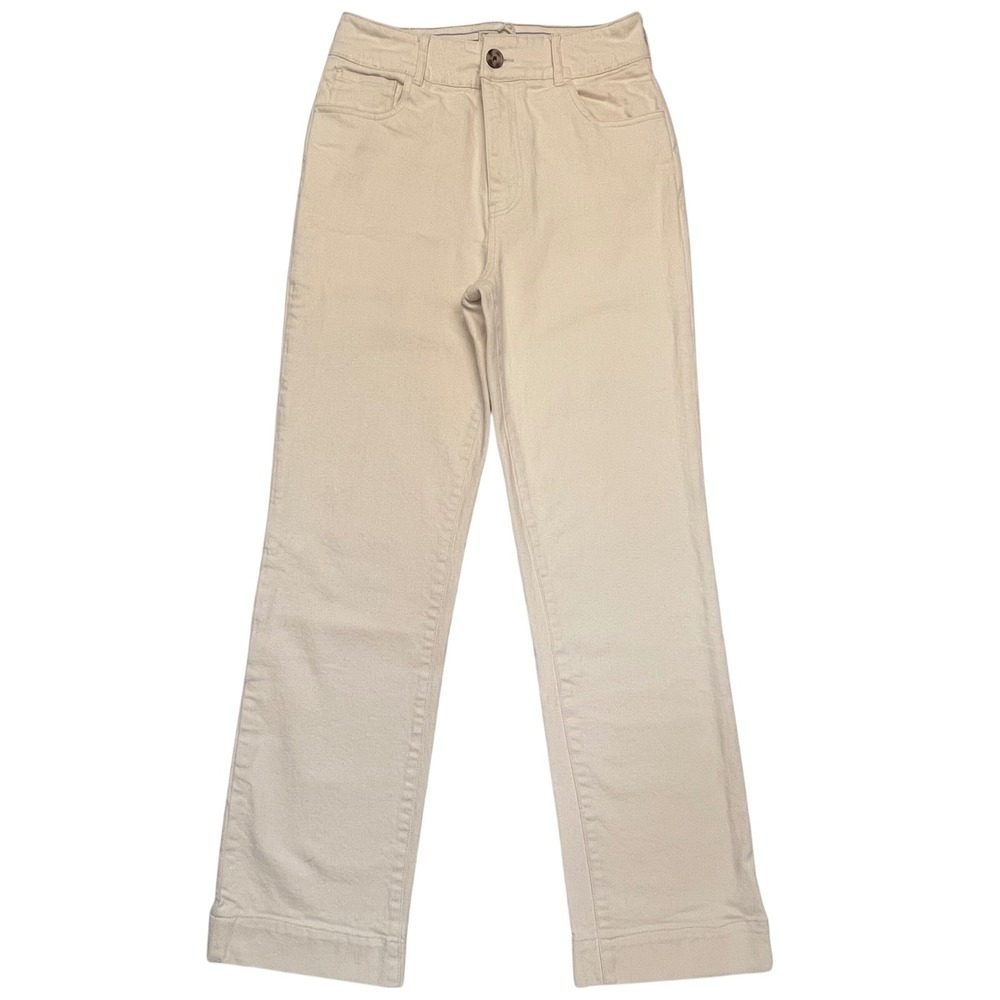 Faherty‎ Organic Cotton Coastal Cream Minimalist Clean Girl Jeans Size 29